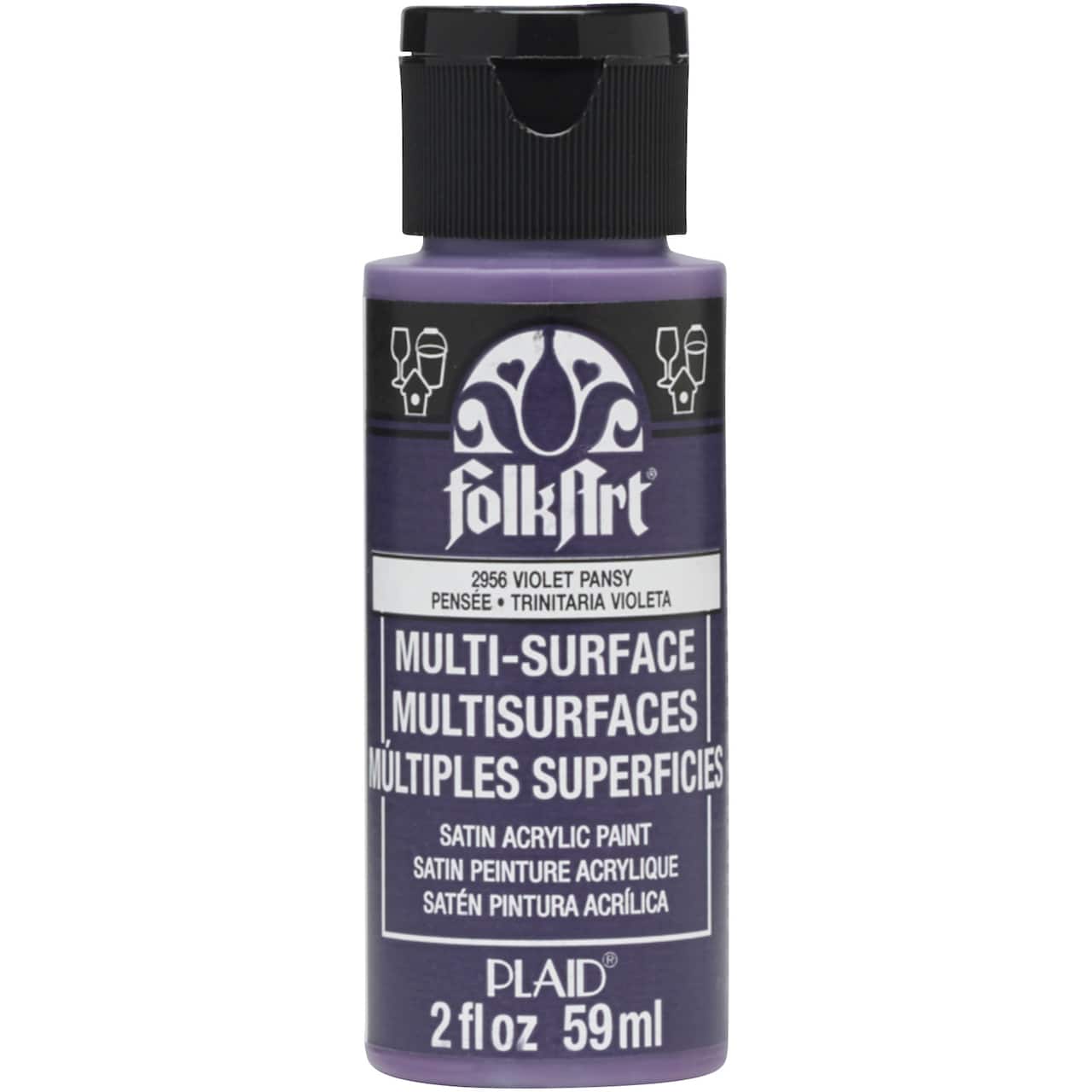 12 Pack: FolkArt® Multi-Surface Satin Acrylic Paint, 2oz.